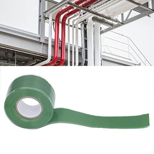 Image of Industrial Duct Tape, 3 Meter Waterproof Dust Proof Silicone Self Fusing Self Adhesive Good Sealing 710PSI Tensile Strength Patch Tape for Water Pipe Hose Repairing(Green)