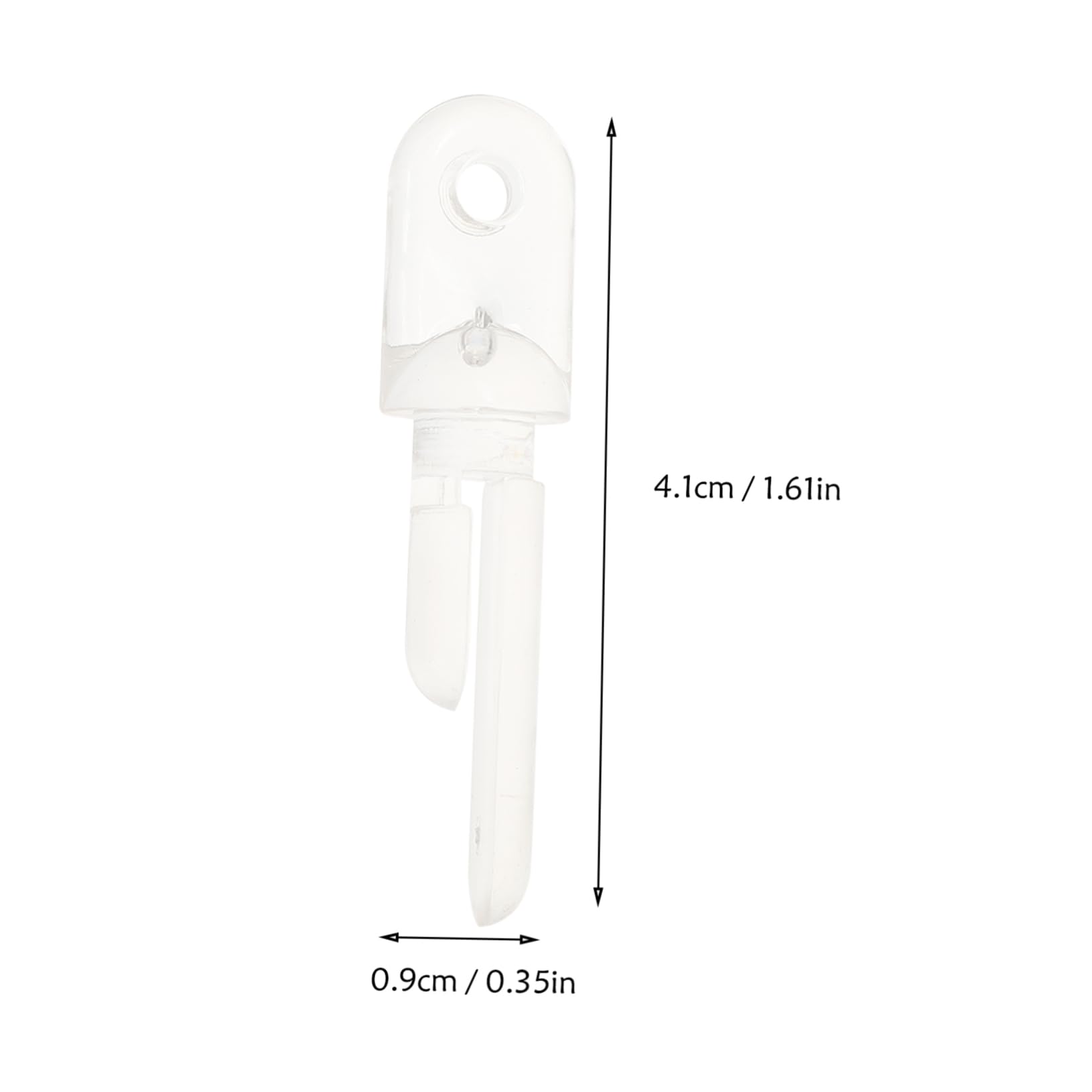 Luxshiny 12Pcs Tilt Wand Tip Replacement Hooks for Vertical Blinds Transparent Design Easy Installation Suitable for Blinds Home Accessory