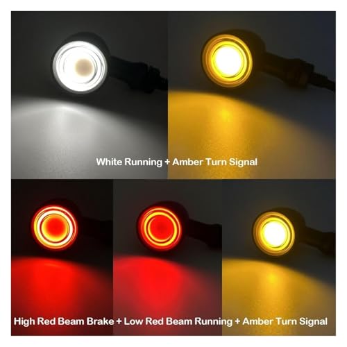 Luz trasera moto evita fallos de visibilidad con intermitentes bullet para Honda 6