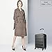 Kono Cabin Luggage Hard Shell ABS Carry-on Suitcase with 4 Spinner Wheels and Dial Combination Lock(Grey)