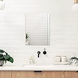 Mirrorons Frameless Mirror, Wall Mirror 18" x 24", Modern Rectangle Bathroom Mirrors for Wall with P