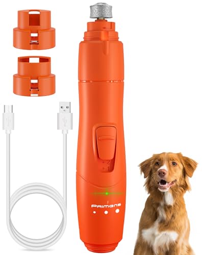 Image of Low Vibration Dog Nail Grinder with LED Light, Rechargeable Dog Nail Trimmers for Large Dogs, Medium & Small Dogs, Professional 2-Speed Pet Nail Grinder for Dogs