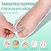 Gel Toe Separators with Socks One Piece Does not Slide for Big Toe Silicone Toe Spacers Bunion Correctors for Overlapping Toe, Breathable Toe Corrector Protector for Women and Men, Relieve Foot Pain