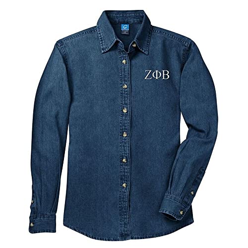 Greekgear Zeta Phi Beta Denim Shirt
