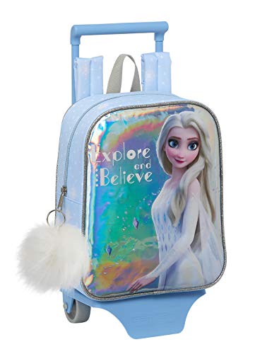 Safta 612015280 Mochila guardería ruedas  carro  trolley Frozen II