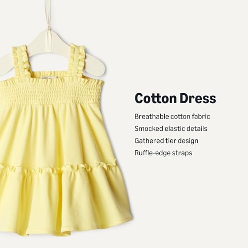 Image of Amazon Essentials x Sofia Grainge Toddlers and Baby Girls' Smocked Cotton Dress