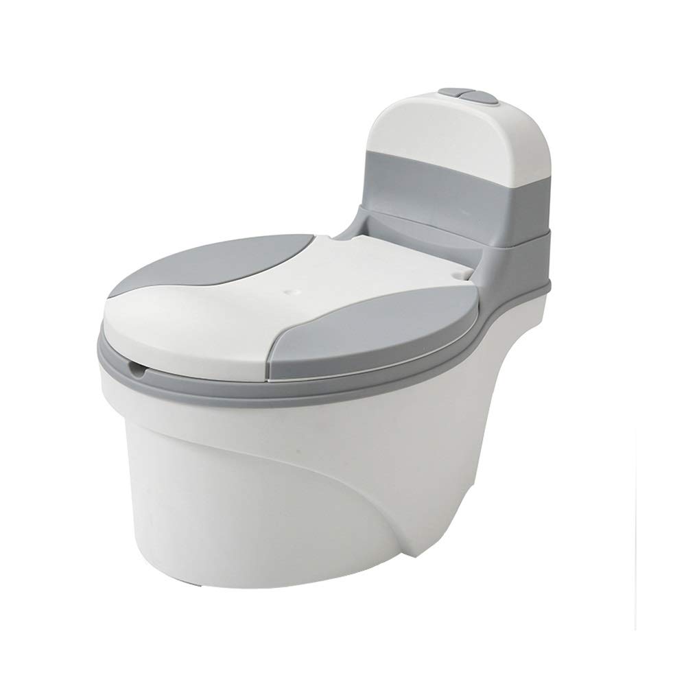 Sedia per vasino per simulazione di addestramento per toilette in plastica per bambini per bambini con coperchio per vasino gratuito(C)