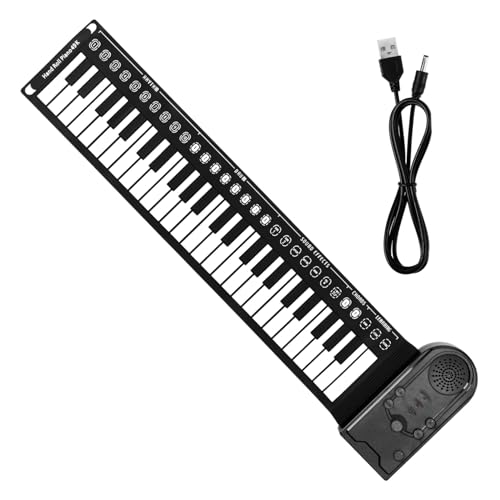 MUELODSIC 折りたたみ式鍵ポータブル電子ピアノ 初心者向け段音量 曲デモ内