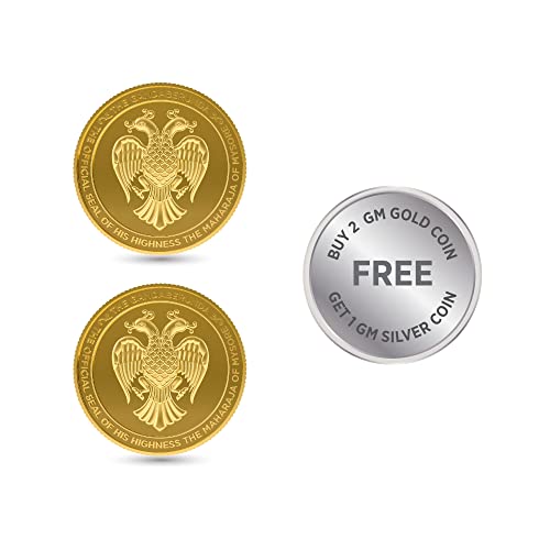 Buy Buy CKC 24k (995) 2 Gm Gold Coin. Get 1 Gm Silver Coin Free at