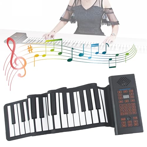 Piano Enroulable 61 Touches, Affichage Numérique Led, 128 Types De Voix, Clavier De Piano électronique Numérique Pliable Et Flexible, Peut être Connecté à Des Pédales Et Des Haut-parleurs Externes - Les Beatles, Paul McCartney, John Lennon, RIngo Starr, George Harrison Piano Enroulable 61 Touches, Affichage Numérique Led, 128 Types De Voix, Clavier De Piano électronique Numérique Pliable Et Flexible, Peut être Connecté à Des Pédales Et Des Haut-parleurs Externes