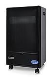 Potencia 4200 W Orbegozo HBF 90 Estufa de Butano, Triple Sistema de Seguridad, Llama Azul, 4200 W, Metal, Negro/Gris