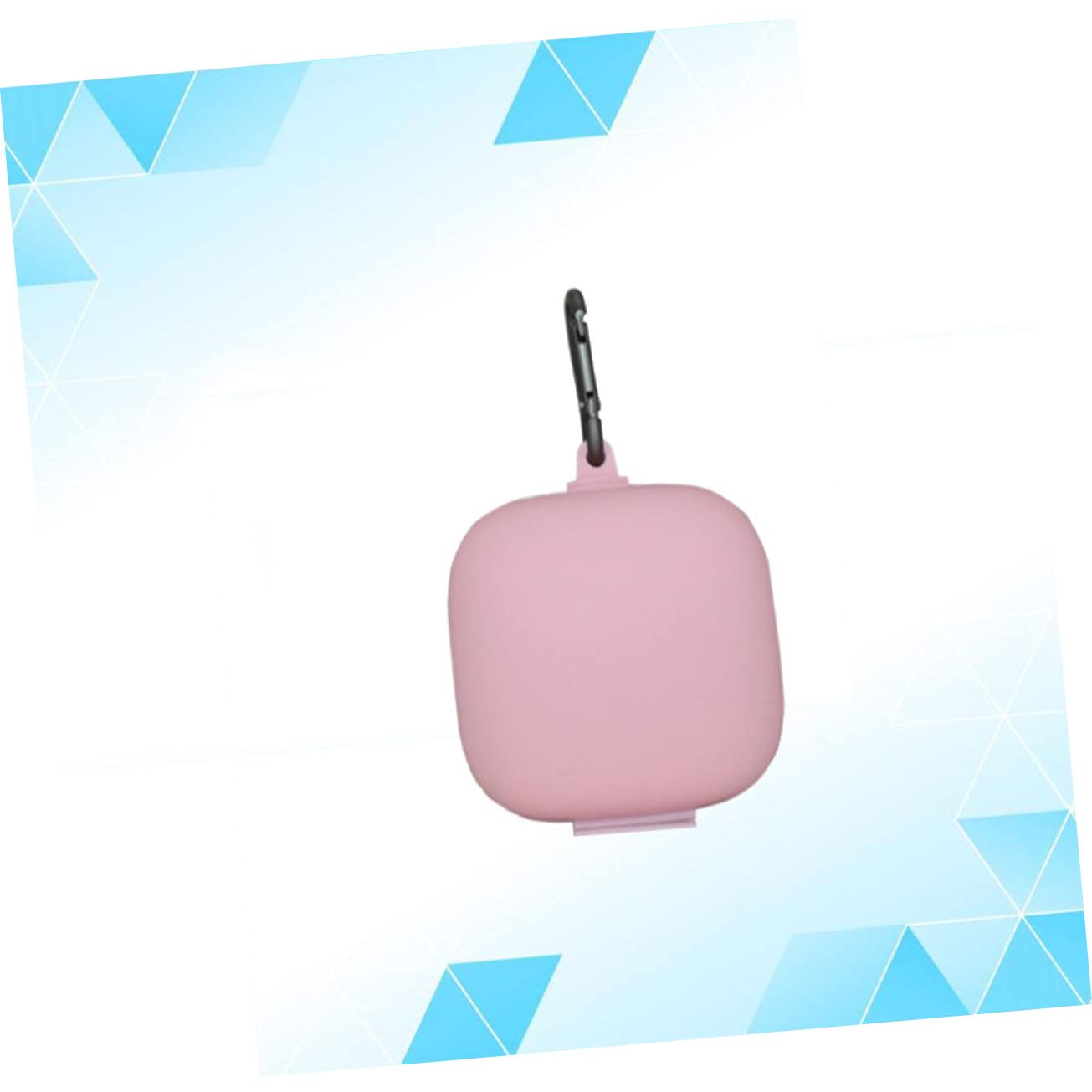 DOITOOL 3piezas Caja De Protección para Auriculares Inalámbricos Funda De Silicona y Hebilla Metálica Compatible Pro Color Rosa