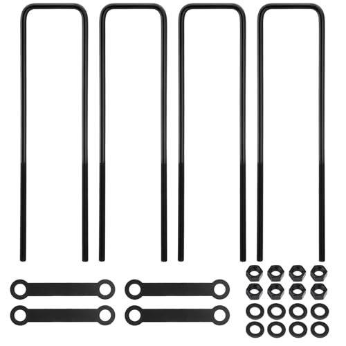 Image of 20 Inch Square Bend U-Bolt Kit for Truck Chassis