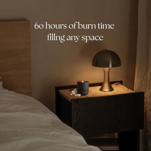 CAFTARI Luxury Aromatherapy Candle | Jasmine, Tuberose &amp; Neroli Scented | 60 Hour Burn | Clean Coconut Soy Wax | Vegan, Gift-Ready Candle for Sleep &amp; Home Spa Feel | Nidra