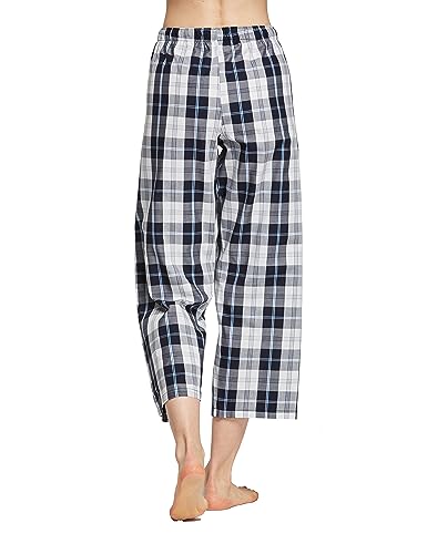 Image of CYZ Comfortable Cotton Capri Woven Pajamas for Women, Casual Capris for Women, Perfect for Daily Wear and Sleepwear