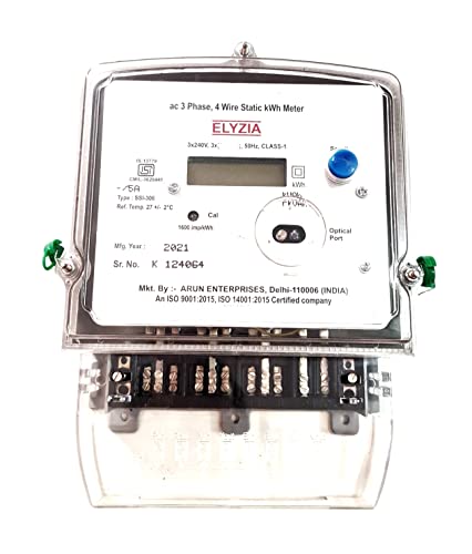 ELYZIA THREE PHASE 4 Wire -/5 A (C.T Operated) Electronic En...