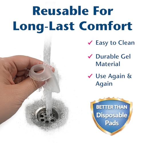 Image of PediFix Visco-GEL Bunion Guard for Big Toe Protection | Soft Visco-GEL cushions bunions, reducing shoe pressure and friction on the big-toe joint. Fits the left or right foot.