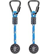 BeneLabel Playground Equipment, Ninja Obstacle Course for Kids 2pc, Hanging Obstacles with 2 Tria...