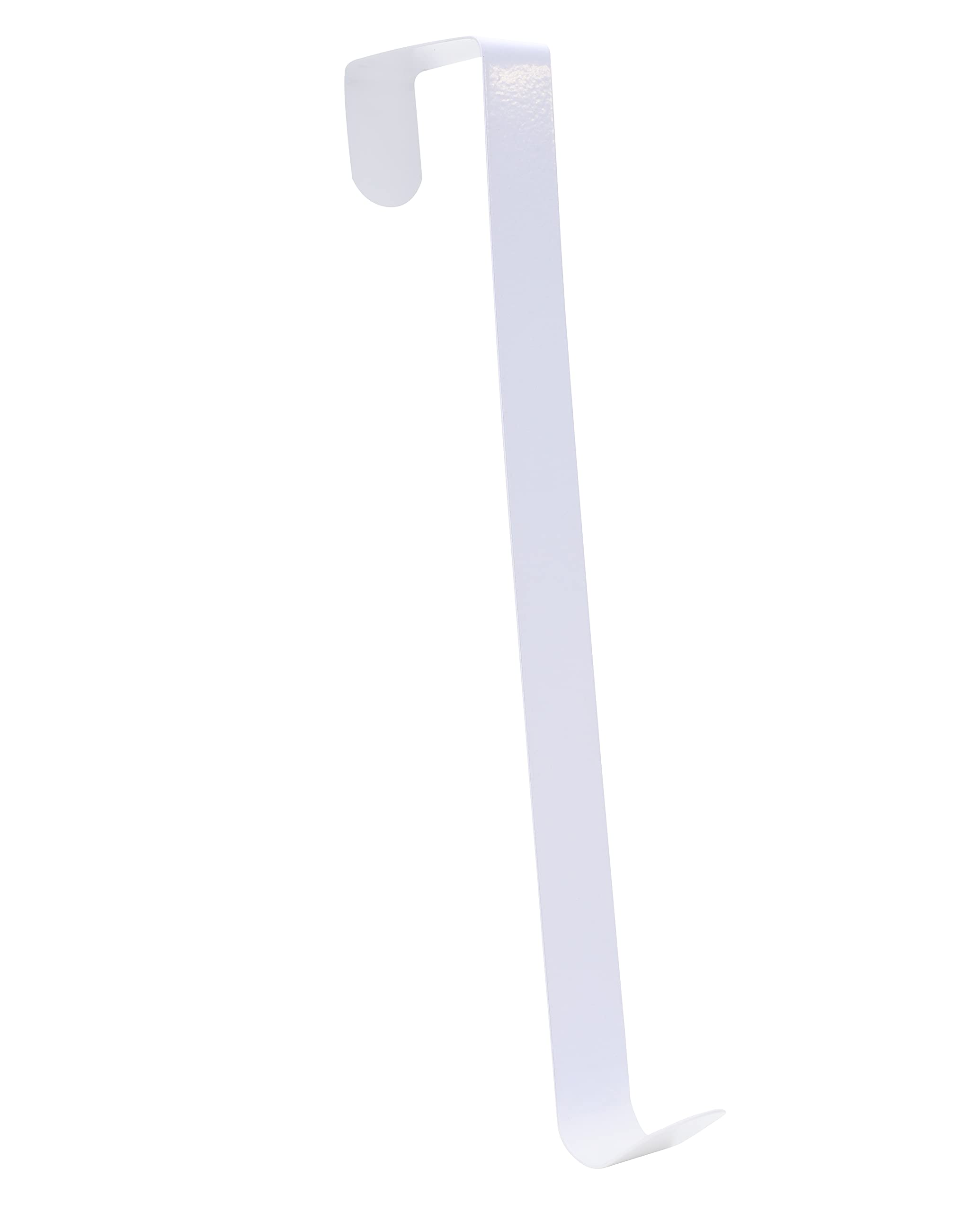 Christmas Concepts White Christmas Concepts® 280Mm (11") Metal Wreath Hanger – Ultra Slim Over The Door Christmas Hanger (White)