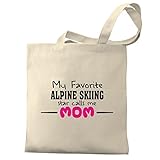 Die Alpine Skiing Segeltuch-Einkaufstasche durch Eddany.