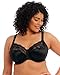 ELOMI Damen Full Coverage Underwire Bra BH, Schwarz, (46) 46GG