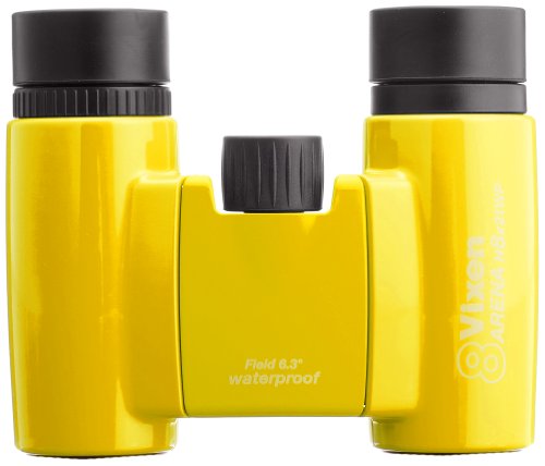 Vixen Binoculares Arena H8 x 21WP amarillos compactos miniatura 4