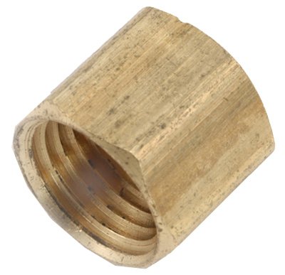 Anderson Metals 756108-04 Pipe Fitting, Cap, Brass, 1/4 in. - Quantity 10