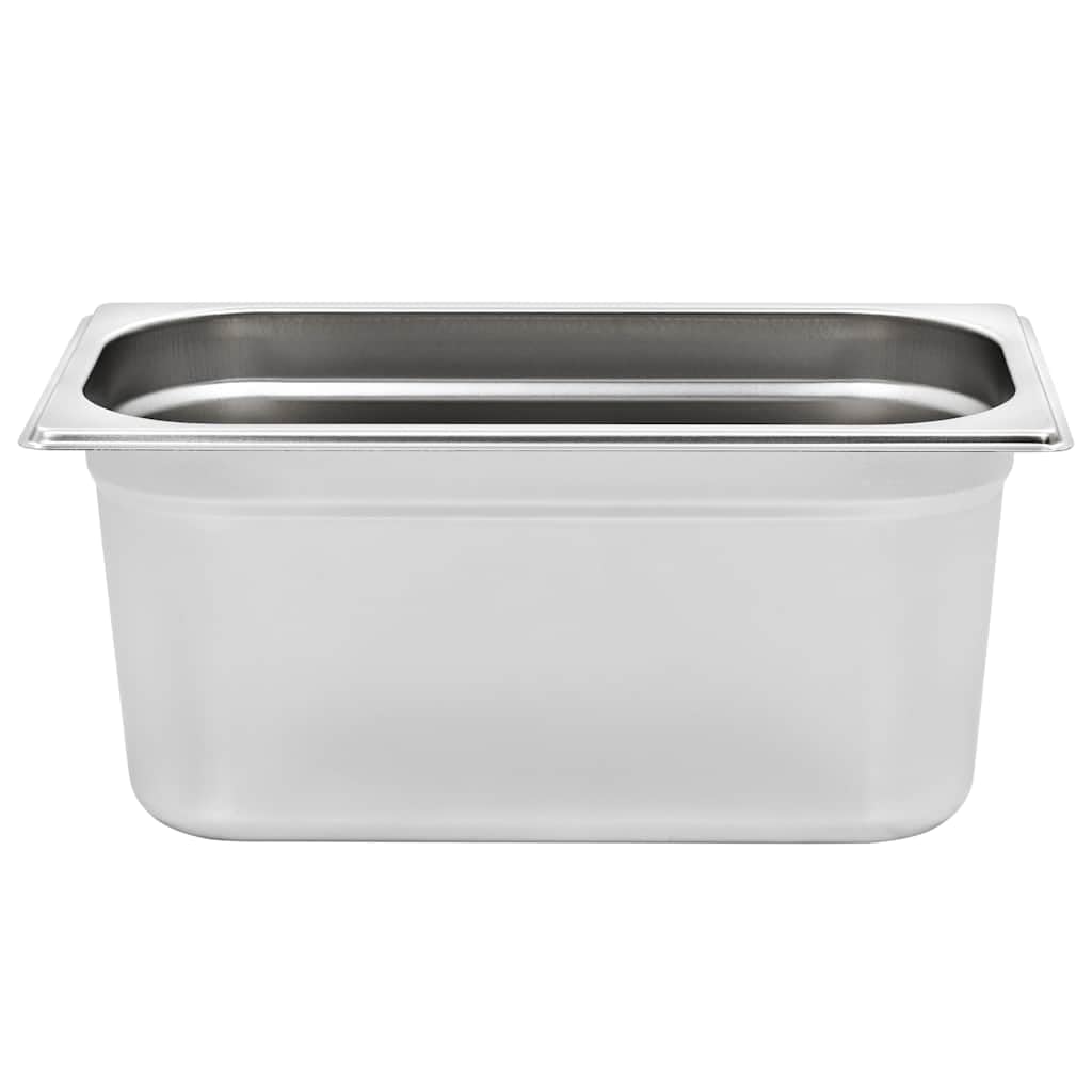 Contenitori Gastronorm, 4 pezzi, GN 1/3, 150 mm, in acciaio inox