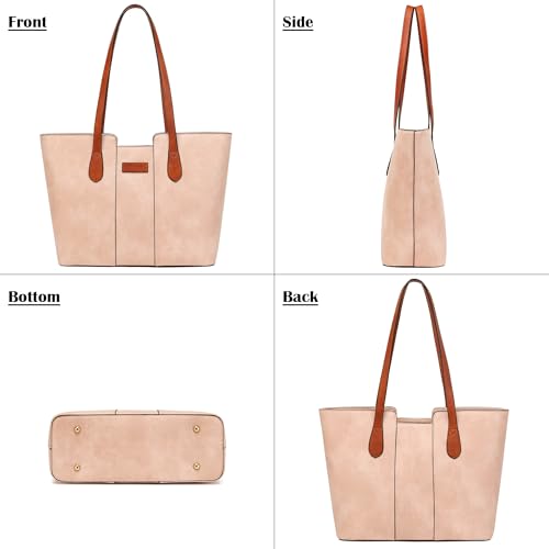 Image of ToLFE Tote Bags for Women Purses and Handbags Top Handle Satchel PU Leather Shoulder Hobo Bags | Top Handle