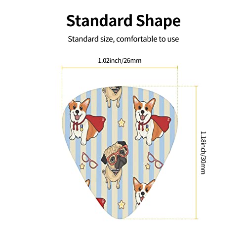 Lot de 12 médiators en forme d’étoile pour guitare basse électrique et acoustique Motif chiots mignons - Les Beatles, Paul McCartney, John Lennon, RIngo Starr, George Harrison Lot de 12 médiators en forme d'étoile pour guitare basse électrique et acoustique Motif chiots mignons – Image 5