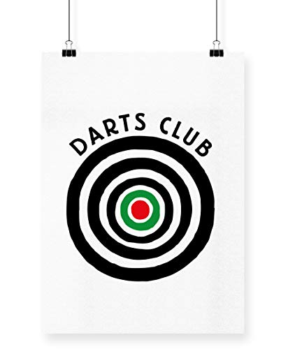 Hippowarehouse Darts Club Poster A2 Wall Art Design Classroom Room Gym Office Décor