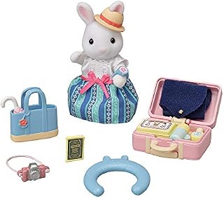 Sylvanian Families 5641 Weekend Travel Set -Snow Rabbit Mother- - Dollhouse Playsets Multicolor,4.5 x 3.4 x 9.4 cm