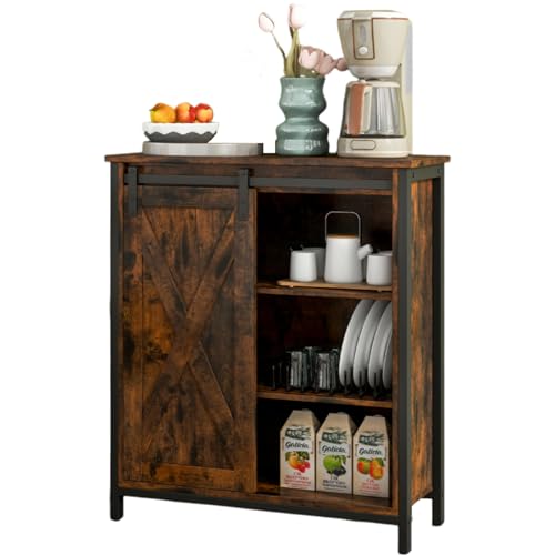 GiantexUK Buffet Sideboard, Wooden Kitchen Storage Cabinet w