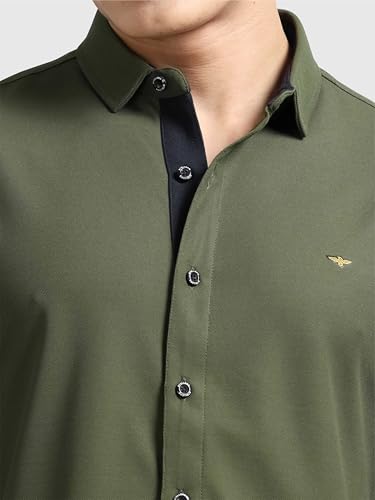 Image of STELLERS Men's Premium Full Sleeve Shirt | Feather Touch Feel| Regular Fit| Odour Resistant| Anti-Static| Wrinkle Free| Quick Dry | Stretchable| Lightweight| Sweat-Proof