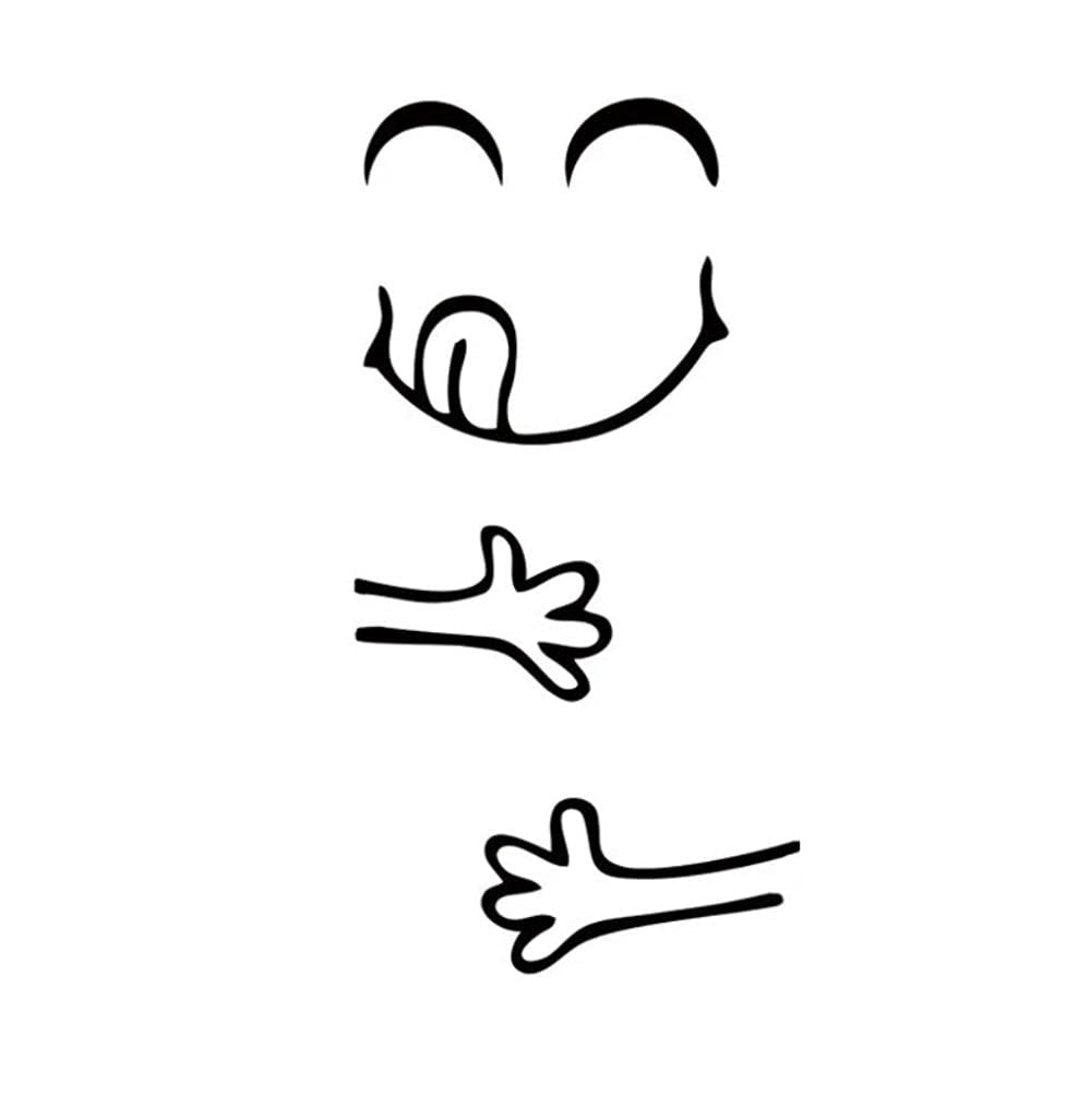 Cute Smile Fridge Sticker Happy Yummy Face Kitchen Decorations Vinyl Wall Stickers Art Refrigerator Wall Decals Home Decor