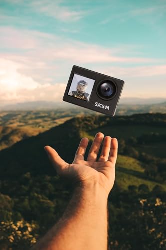 Image of SJCAM Sj4000 Dual Screen 4K 30Fps /16Mp WiFi Action Digital Camera | 170 Ultra Wide Angle | 2.0''Ltps LCD+1.3'' Dual Screen | 30M Waterproof with Waterproof Case | Black