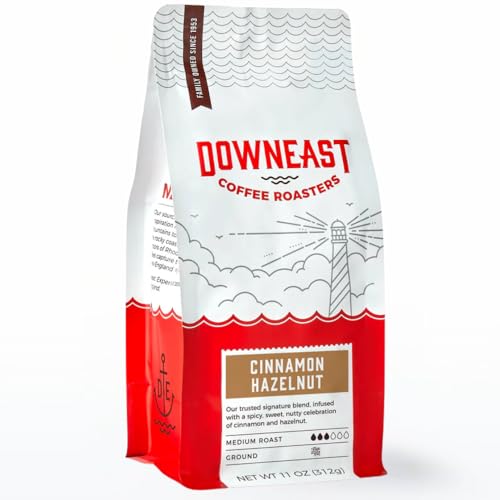 Downeast Coffee Cinnamon Hazelnut Ground Coffee 11oz