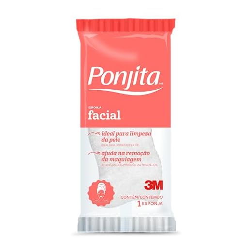 Ponjita, 3M, Esponja Facial Suave, Branca