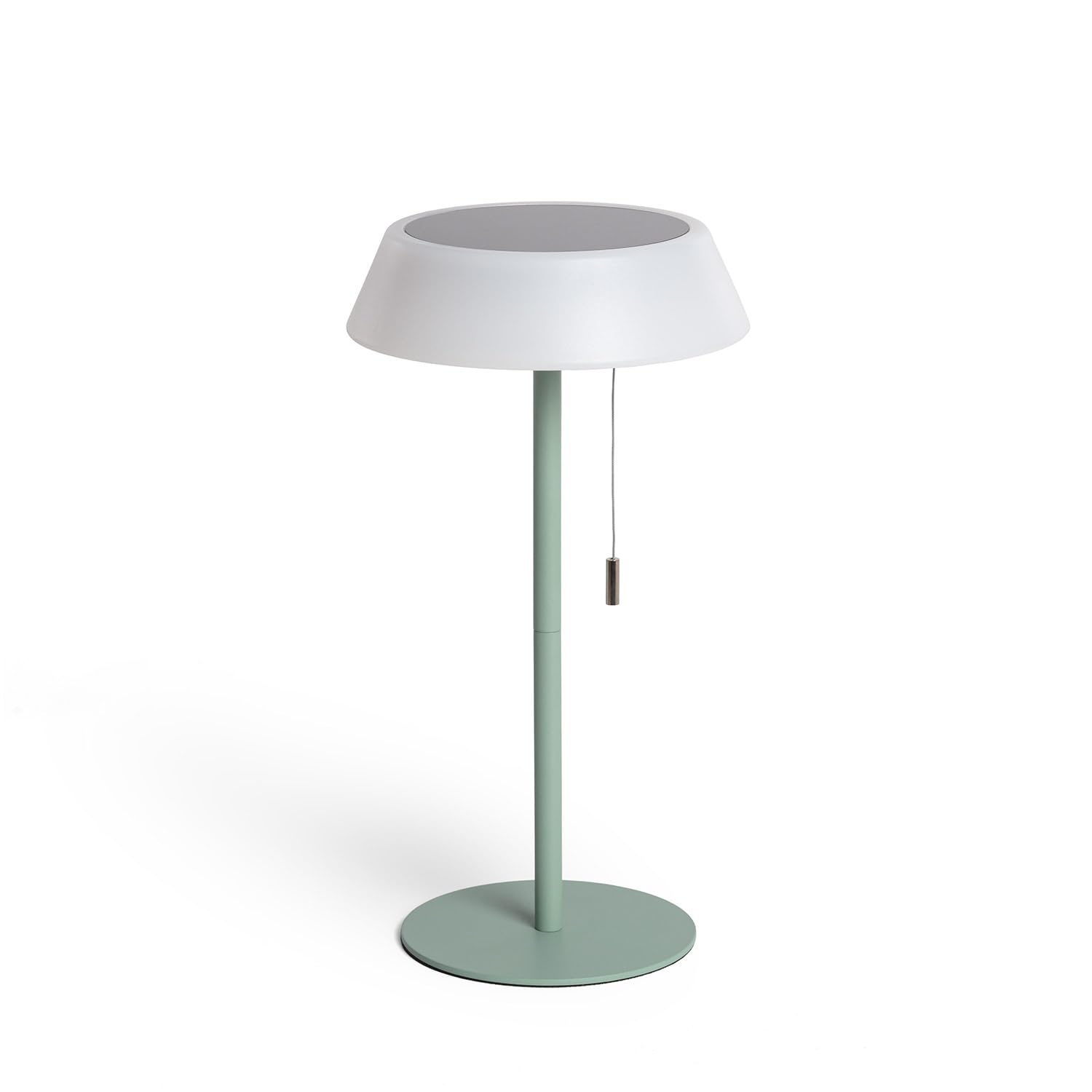 LEDKIA LIGHTING Lámpara de Mesa Solar Exterior LED 1.2W Metal Aldana Verde Celadón
