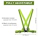 Chaleco Reflectante y Bandas Set, Chaleco de Seguridad Moto para Exteriores de...