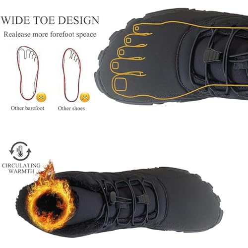 Giltpeak Waterproof Winter Barefoot Shoes, Hiking Boots Pro Non-Slip Waterproof Winter, Mens Womens Winter Barefoot3