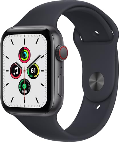 Apple Watch Series SE (GPS, 40mm) - Boîtier en Aluminium Gris Spatial avec Minuit Nike Sport Bracelet (Reconditionné)
