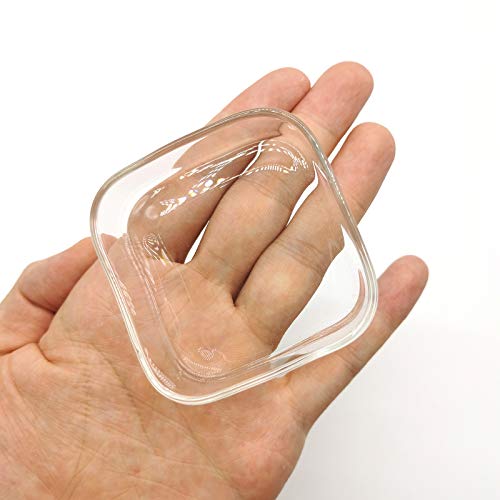 XEOGUIYA Square Aquarium Shrimp Food Feeder Dish, Fish Tank Feeding Bowls Clear Dishes for Aquarium