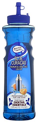Master Of Mixes Cocktail Essentials Blue Curacao, 375 Ml Bottle (12.7 Fl Oz), Individually Boxed
