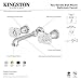 Kingston Brass KS7122WQL Krystal Onyx Bathroom Faucet, 10-7/16