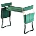 Garden Kneeler Seat,GYMAN Sturdy and Lightweight Garden Folding Bench Stool with EVA Kneeling Pad and Tool Pouch