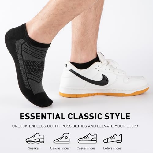 15 Pairs Lightweight Ankle Socks Men/Women - Breathable Bulk Thin Low Cut Socks Value Pack3