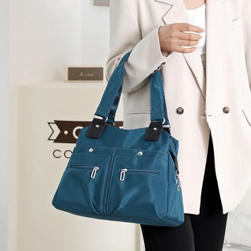 Bolso tote para mujer con múltiples bolsillos resistente al agua miniatura 3