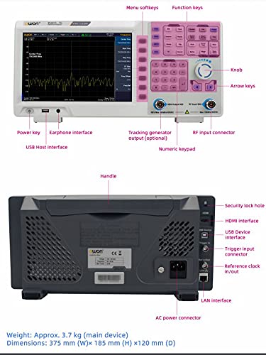 OWON XSA810-TG Waterfall Plot Graphic