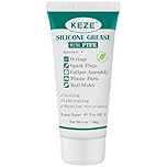 KEZE 92003 Silicone Grease with PTFE,Teflon-Based Lubricant Silicon Grease Tube for Machine Automotive Rubber Seals 3d Printer Plastic Gear Parts Sliding Door Window Track,Plumbing Faucet O Ring 30g